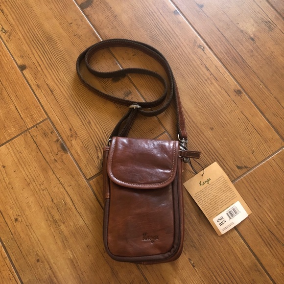 NWT Kanga Life Leather Voyager Satchel Travel Bag - Picture 3 of 5